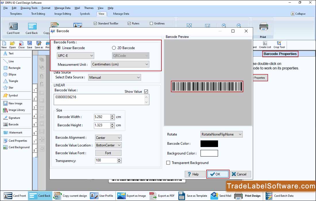 Barcode Properties