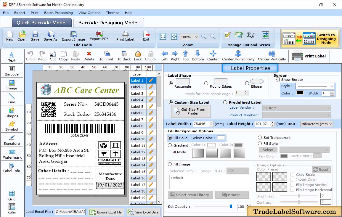 Label Properties