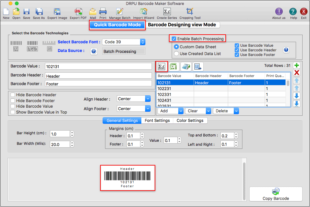 Enable Batch Processing