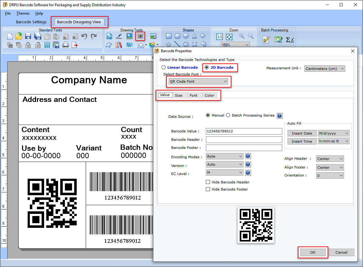 Barcode Properties