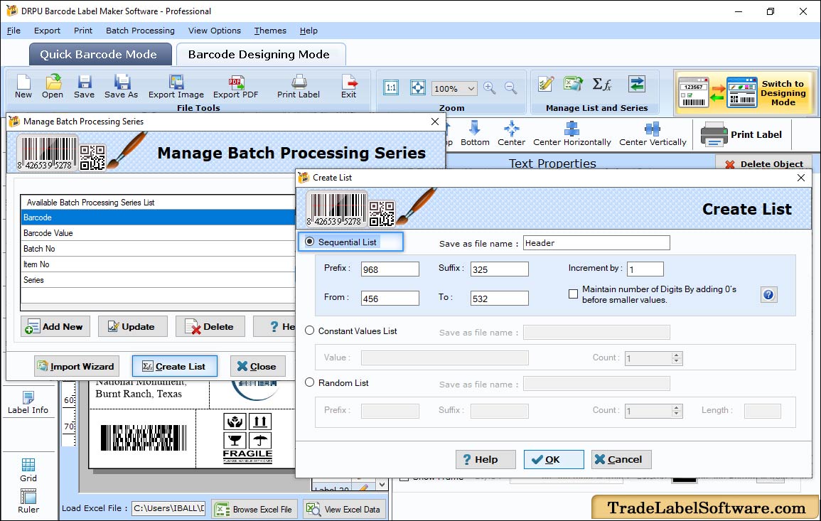 Create and Manage Batch Processing Series