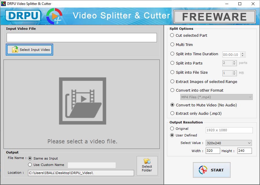 Select Input Video