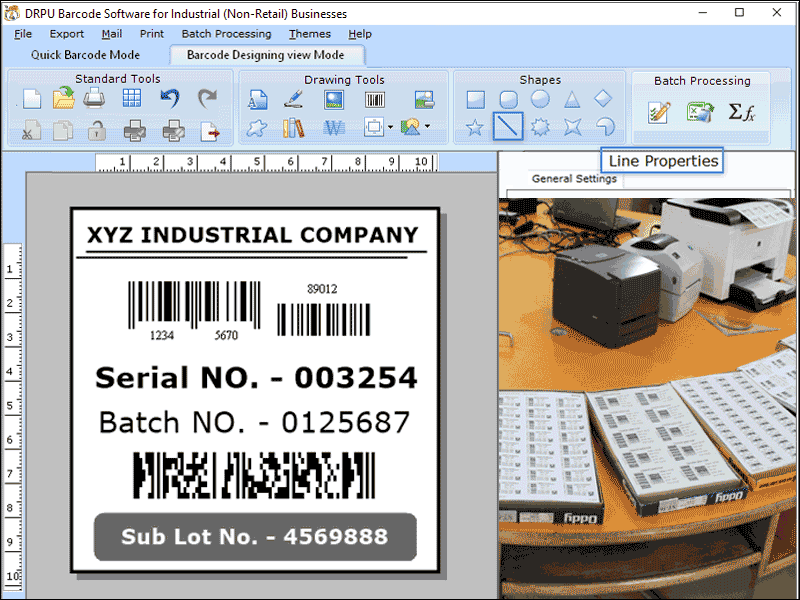 Screenshot of Transport and Logistic Label Maker Tool 9.2.3.2